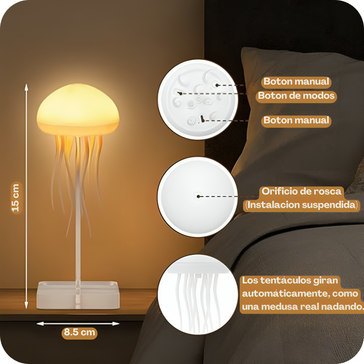 Lampara de medusa Flotante